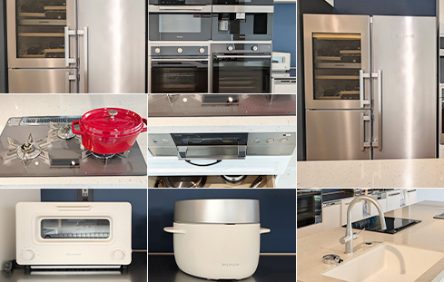 ビルトインオーブンなど、本格機器も充実